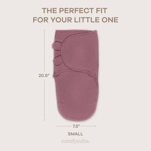 Easy Swaddle Blankets in Blush, Mauve, Mulberry, Pack of 3 | Comfy Cubs - additional view