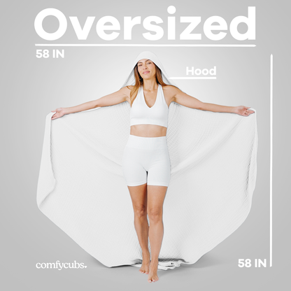 Adult Muslin Hooded Towel