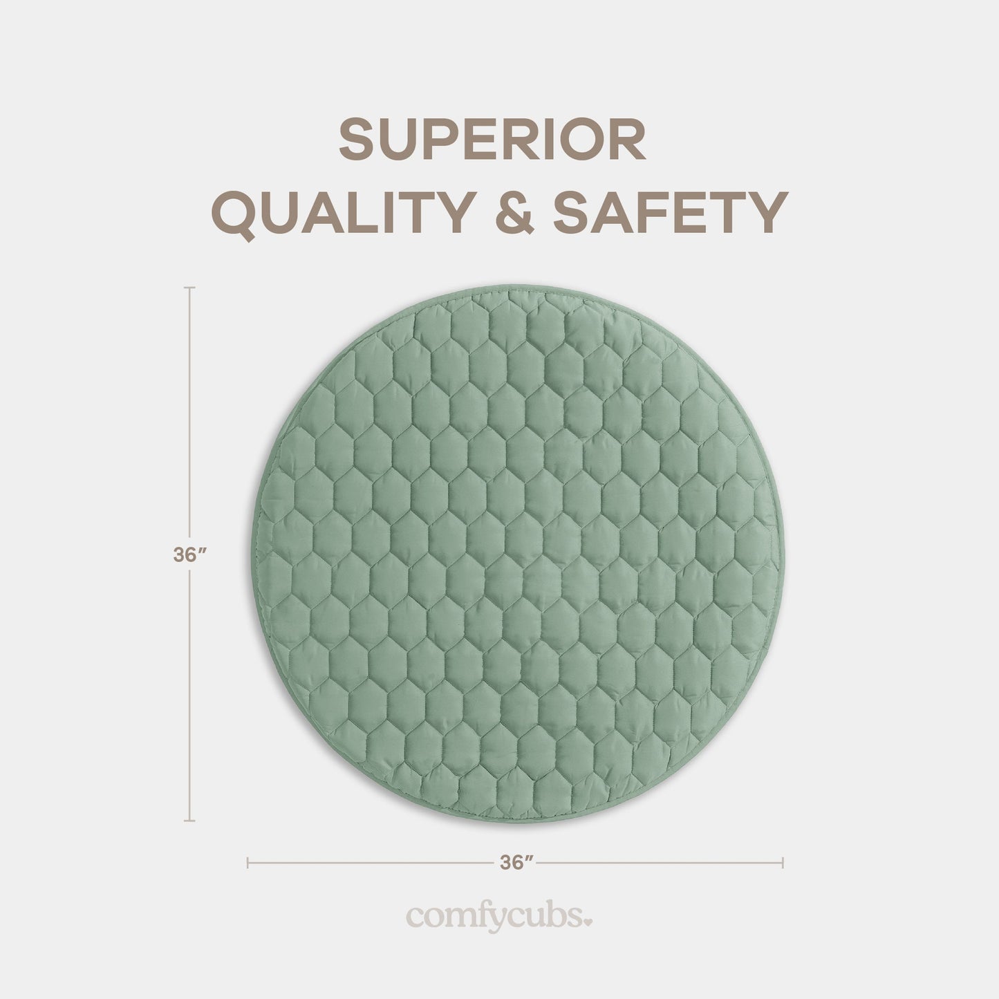Play Mat with Non-Slip Bottom - Fern