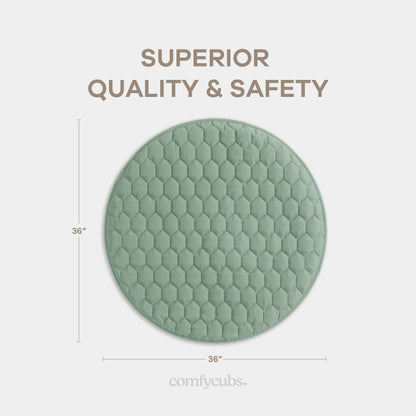 Play Mat with Non-Slip Bottom - Fern