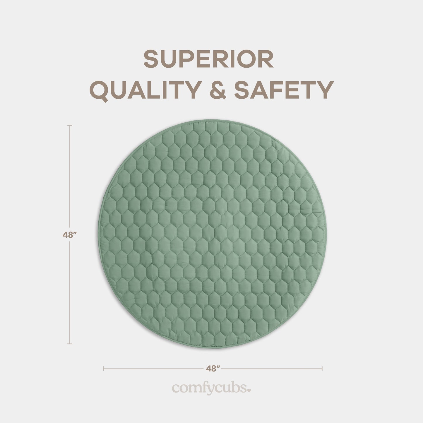Play Mat with Non-Slip Bottom - Fern
