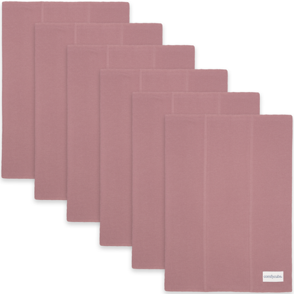 Cotton Burp Cloths - Mauve