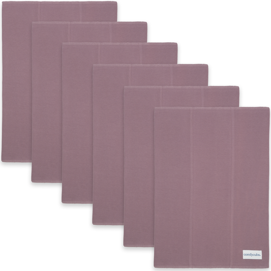 Cotton Burp Cloths - Mulberry