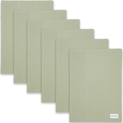 Cotton Burp Cloths - Sage