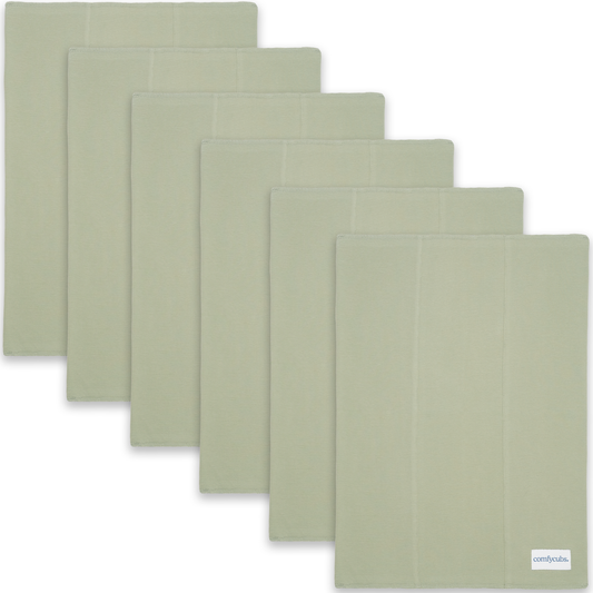 Cotton Burp Cloths - Sage