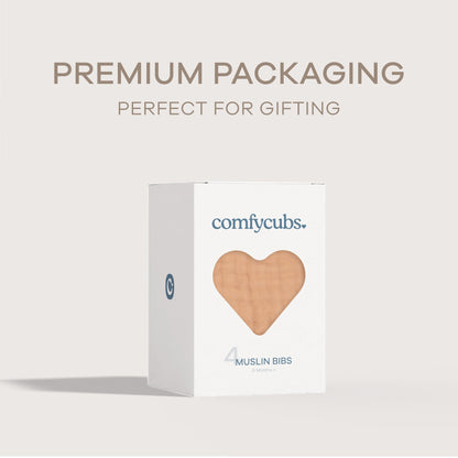 Muslin Bibs - Caramel