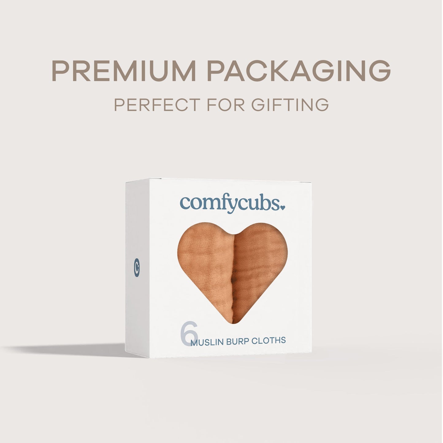 Muslin Burp Cloths - Caramel