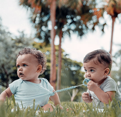 Pacifier Clips, 2 Pack - Sky Blue