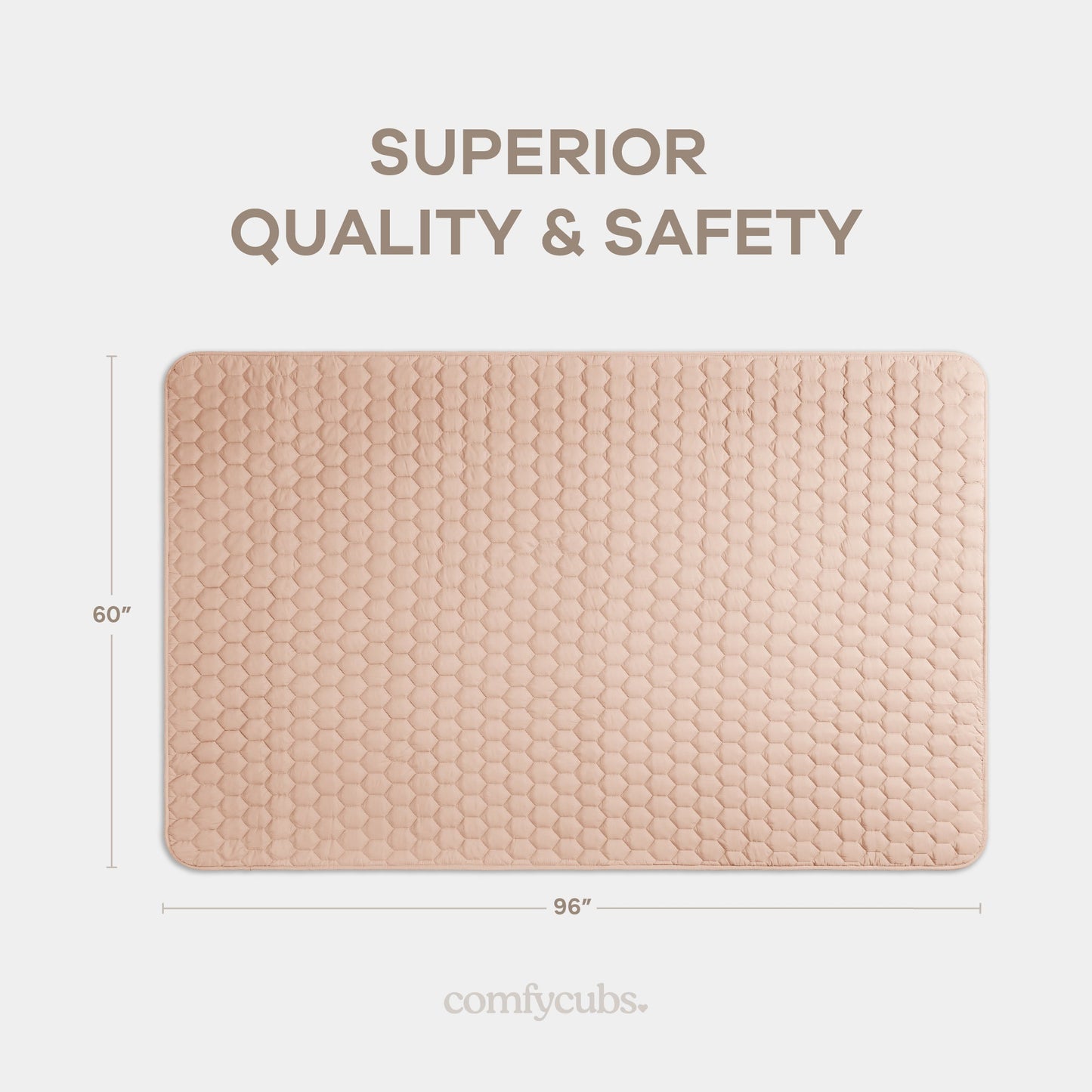Play Mat with Non-Slip Bottom - Blush