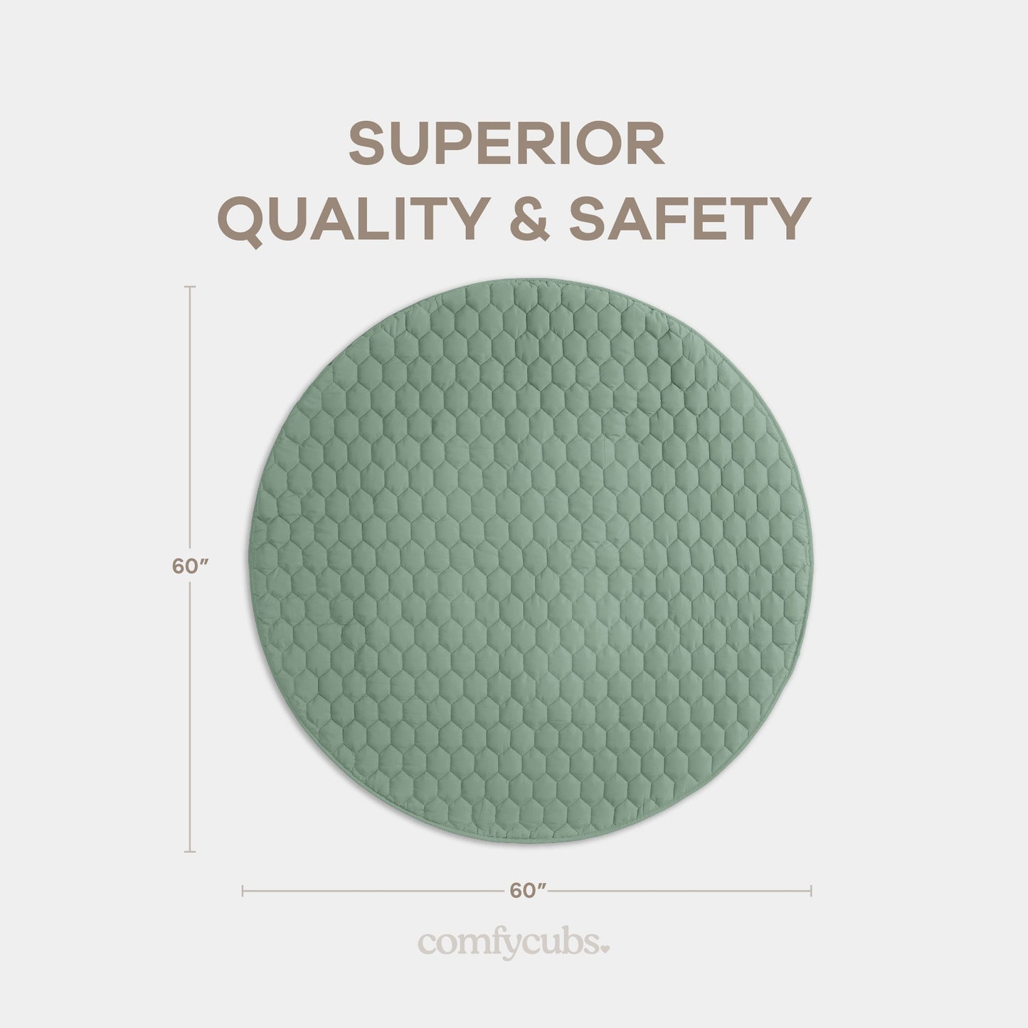 Play Mat with Non-Slip Bottom - Fern
