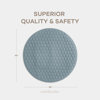 Play Mat with Non-Slip Bottom - Pacific Blue