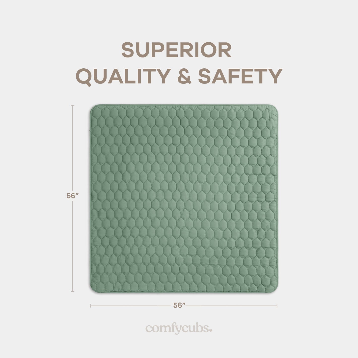 Play Mat with Non-Slip Bottom - Fern