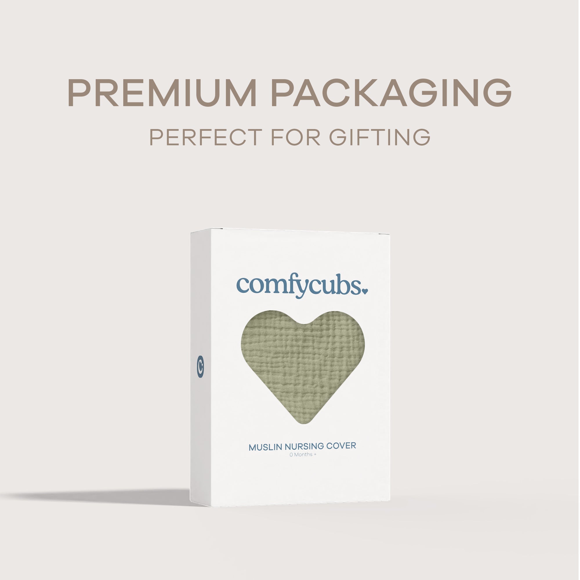 Muslin Nursing Cover, Pack of 1 in Sage | Comfy Cubs - additional view