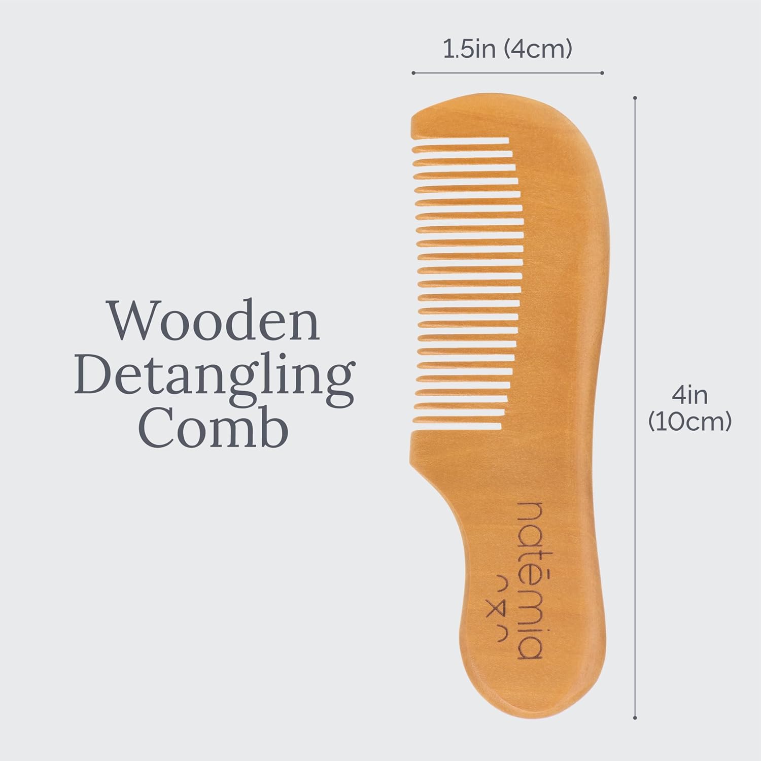 Wooden Baby Hair Brush Set (3 Piece) | Natemia - additional view