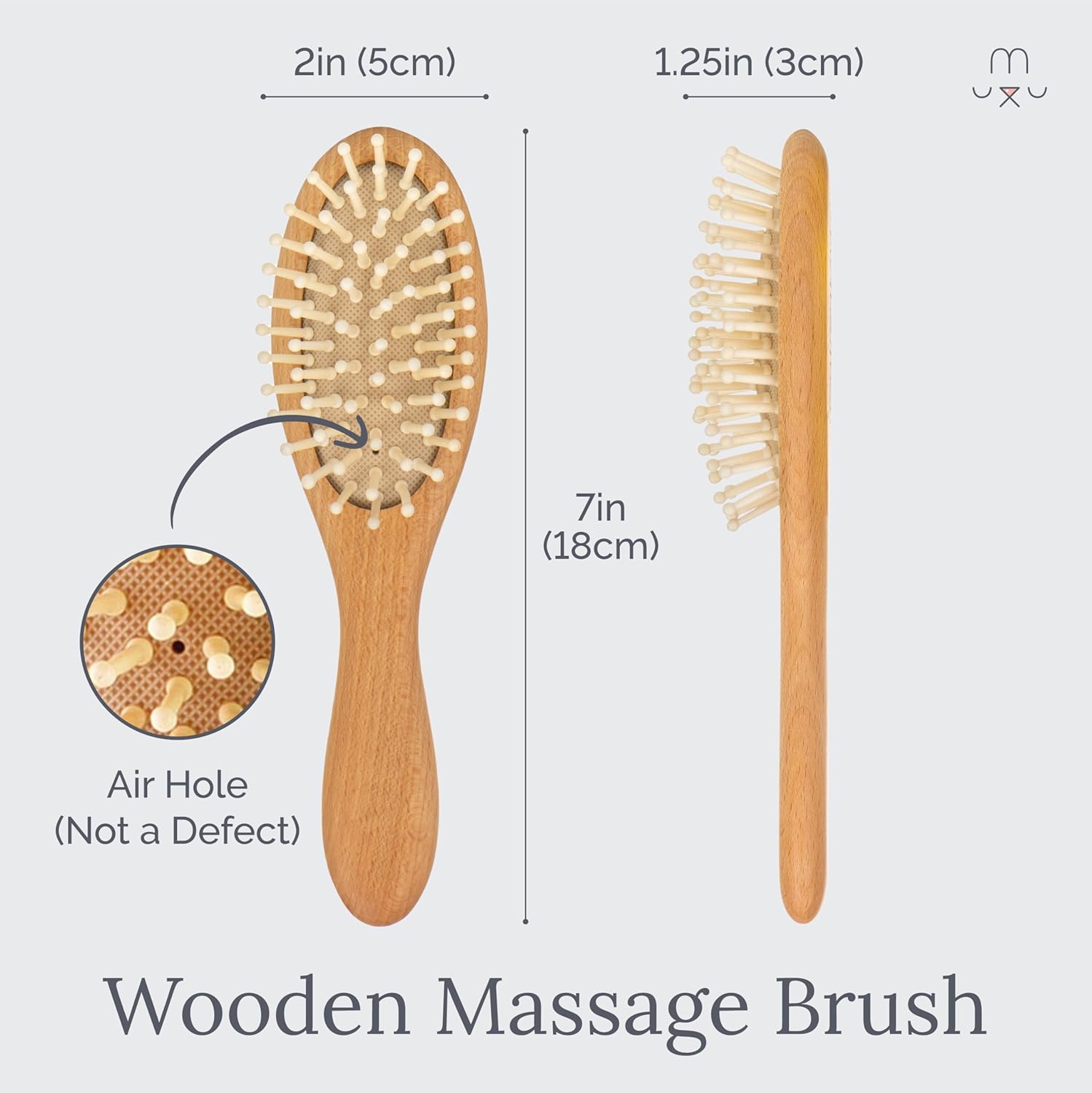 Wooden Baby Hair Brush Set (3 Piece) | Natemia - additional view