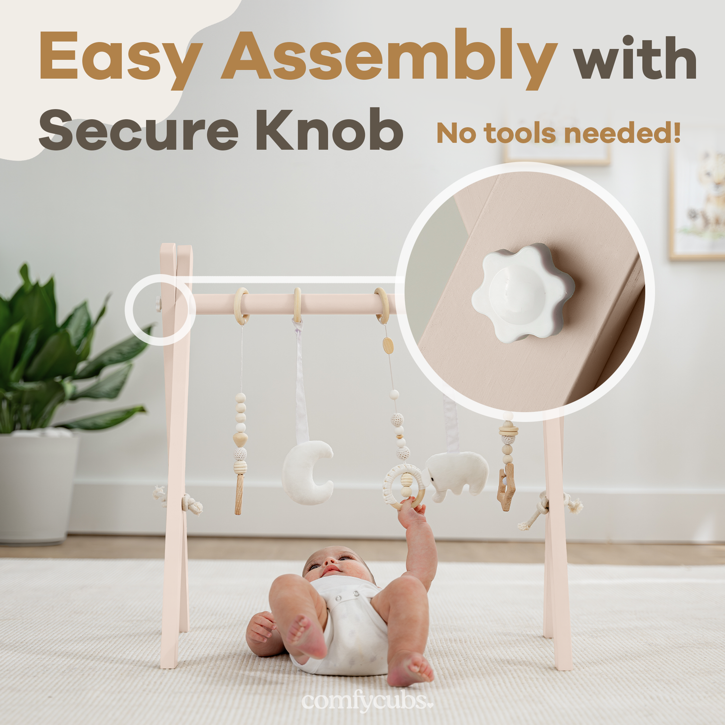 Baby Play Gym in Blush