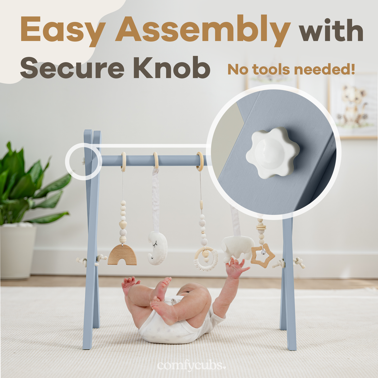 Baby Play Gym in Pacific Blue