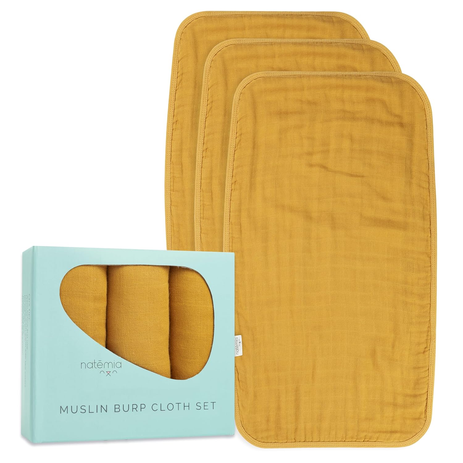 Muslin Burp Cloth Set | Natemia - additional view