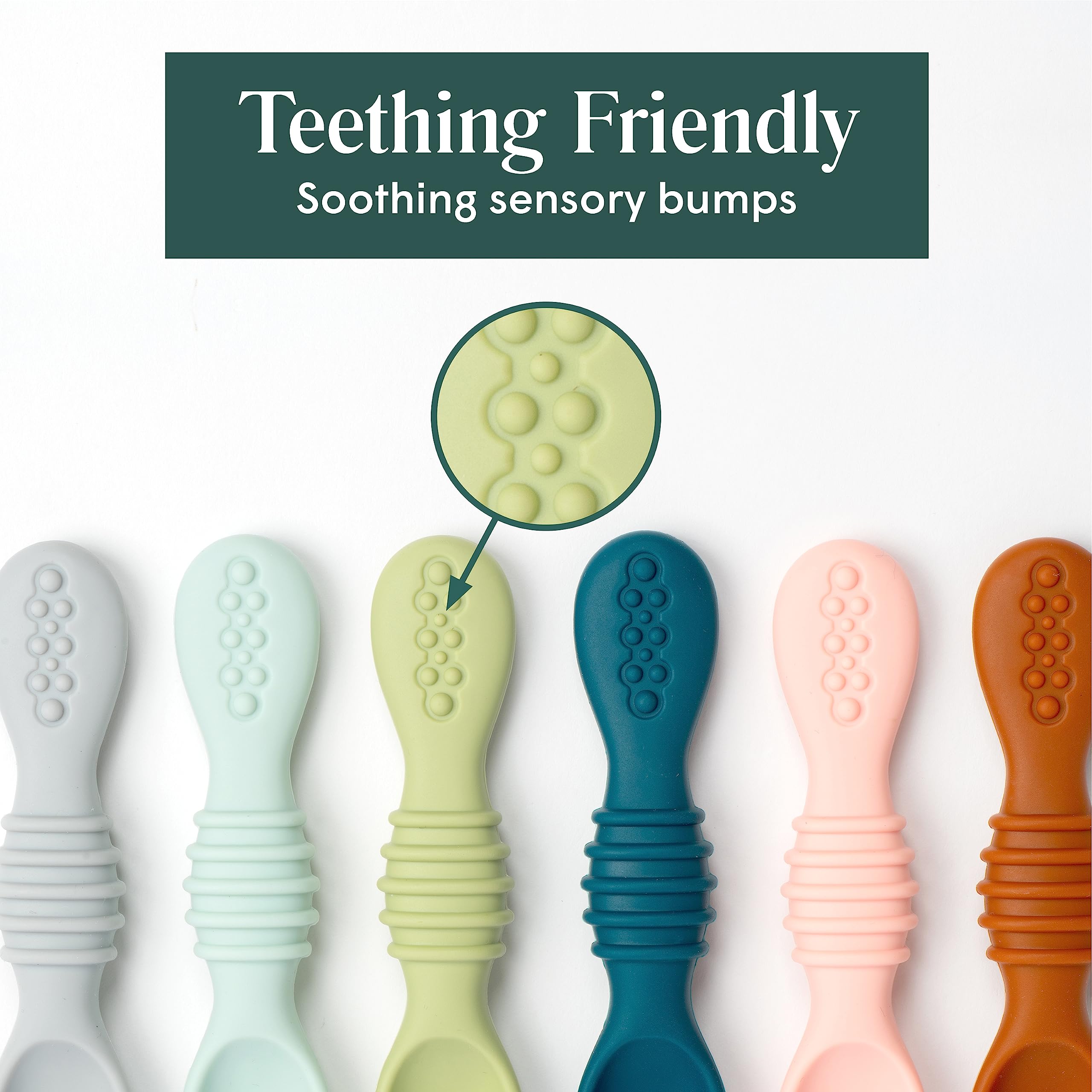 Self-Feeding Silicone Spoons | Natemia - additional view