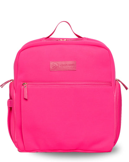 Sarah Wells Fiona Breast Pump Backpack – Neoprene, Machine Washable Bag with Insulated Storage, Laptop Sleeve & Straps
