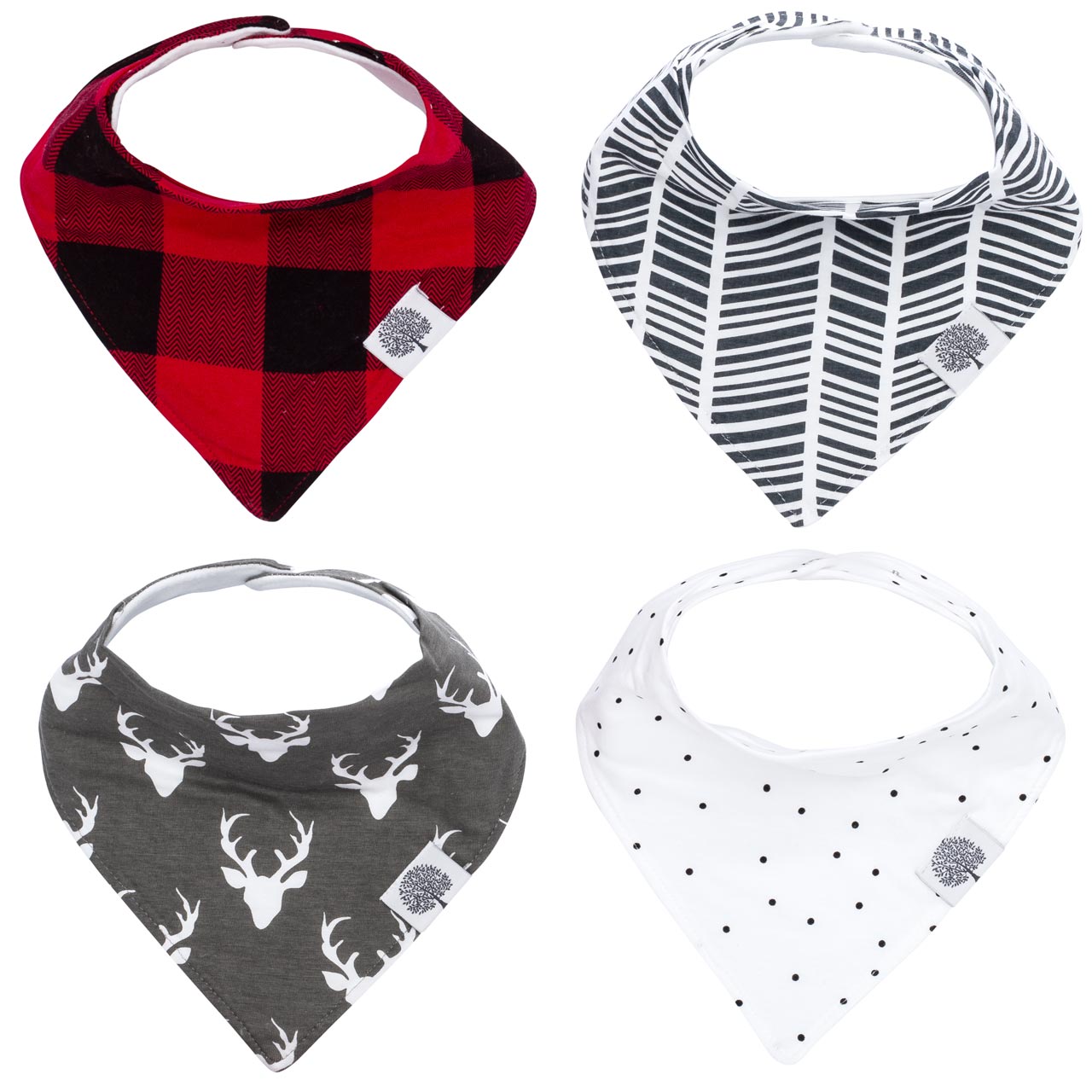 Lumberjack Bandana Bib Set