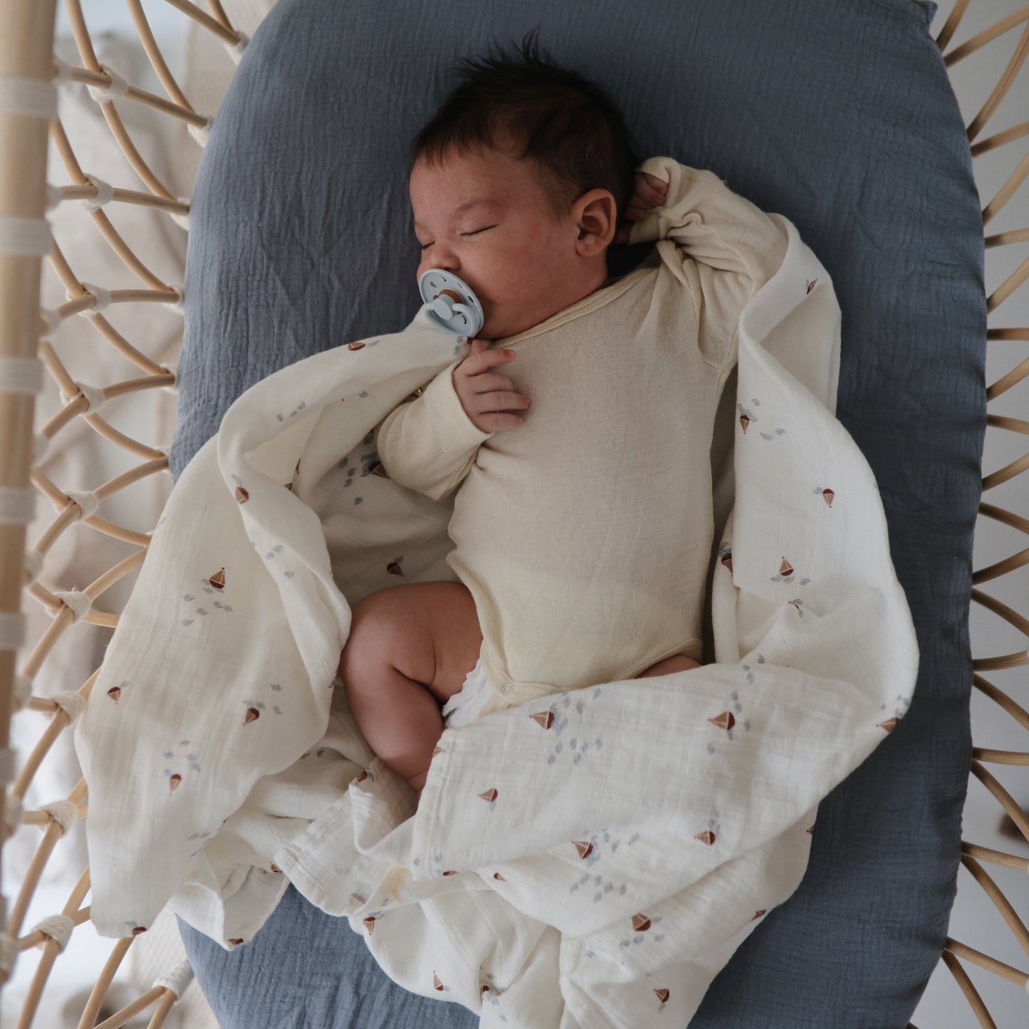 Organic Cotton Muslin Swaddle Blanket