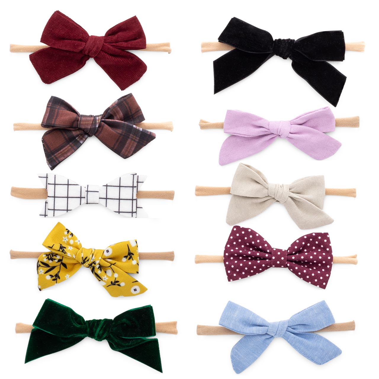 Anne Set - Bows and Headbands - 10 Pack