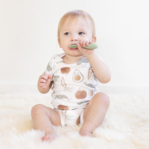 Baby-Led™ Toothbrush + Tongue Depressor | ezpz - additional view