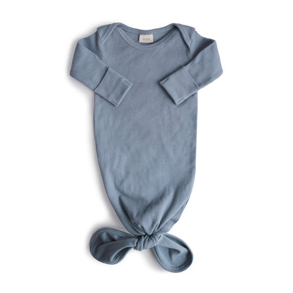 Ribbed Knotted Baby Gown