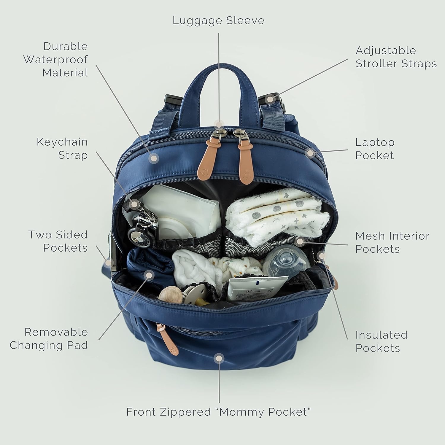 Diaper Backpack | Natemia - additional view