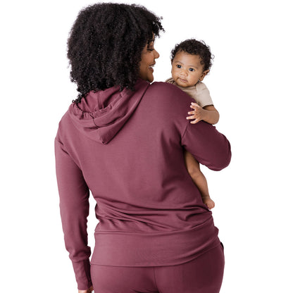 Bamboo Maternity & Nursing Hoodie | Fig