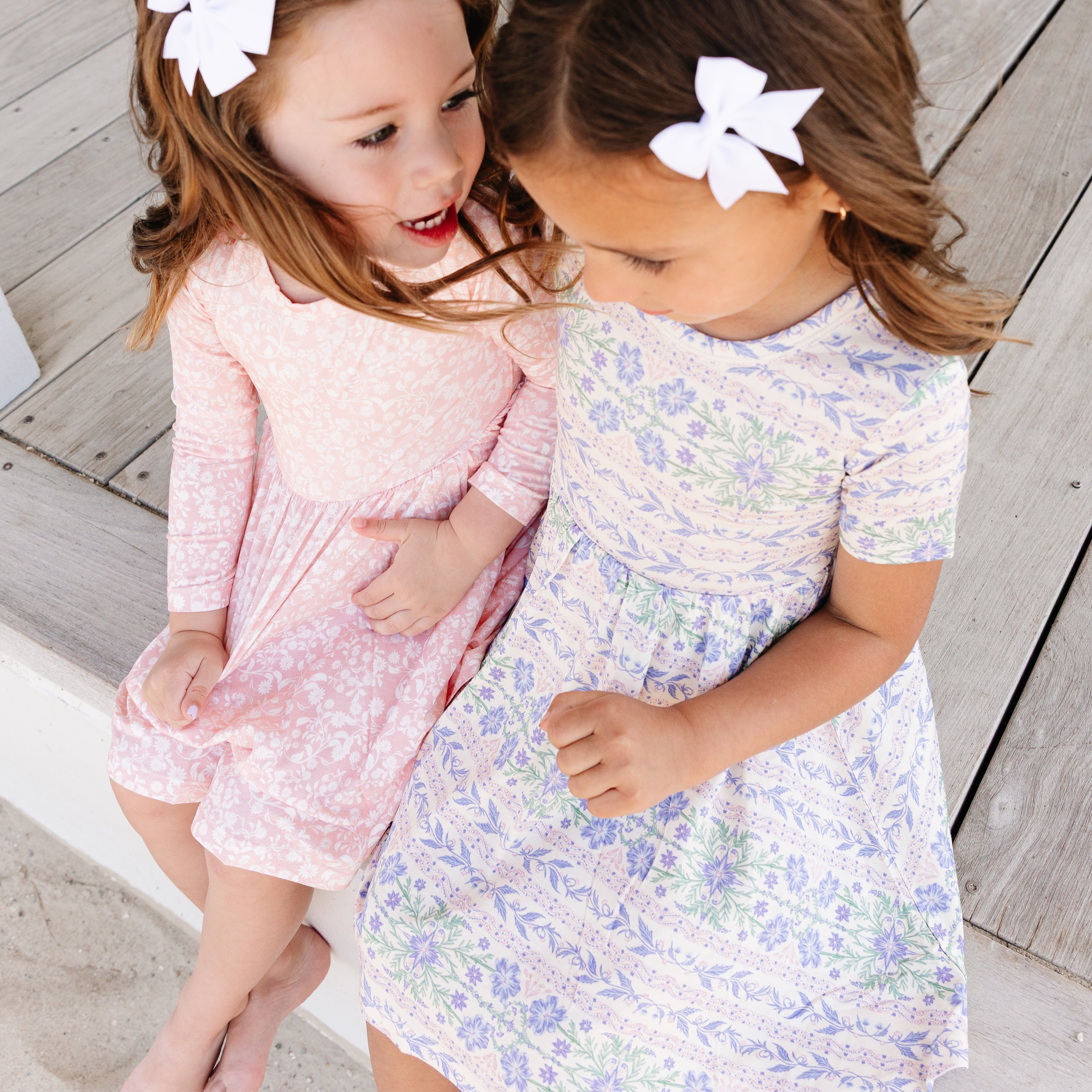Spring Cascade Bamboo Twirl Dress | Motette - additional view
