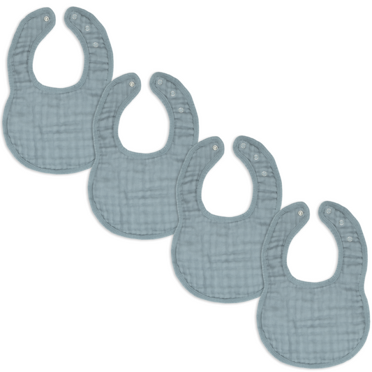Muslin Bibs - Pacific Blue