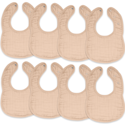 Muslin Bibs - Blush