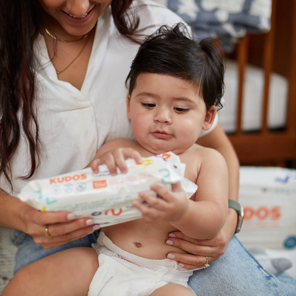 One-month supply of wipes (4 packs) | Kudos - additional view