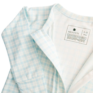 Coastal Check Bamboo Sleeper | Motette - additional view