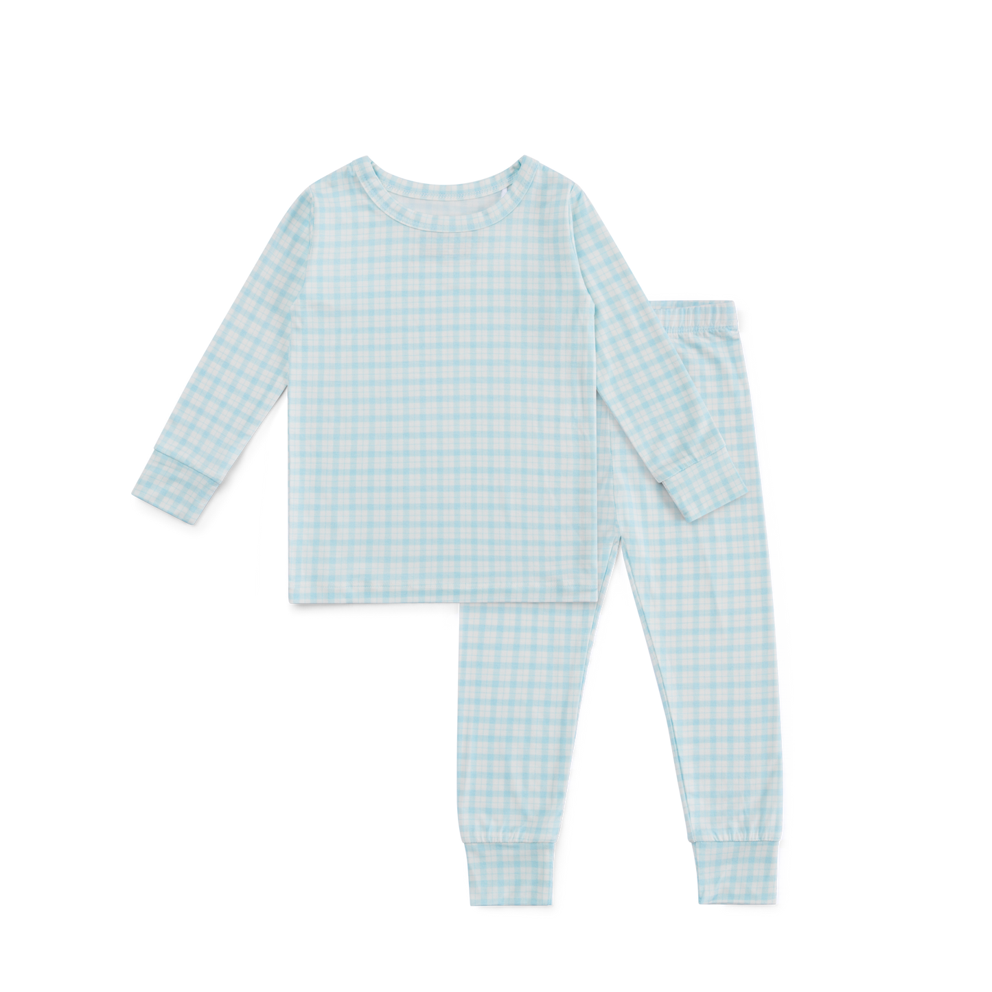 Coastal Check Bamboo Toddler Pajama Set