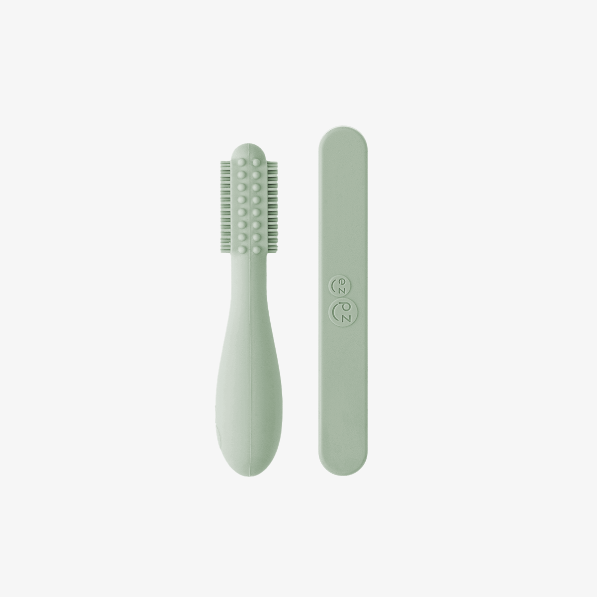 Baby-Led™ Toothbrush + Tongue Depressor | ezpz - additional view