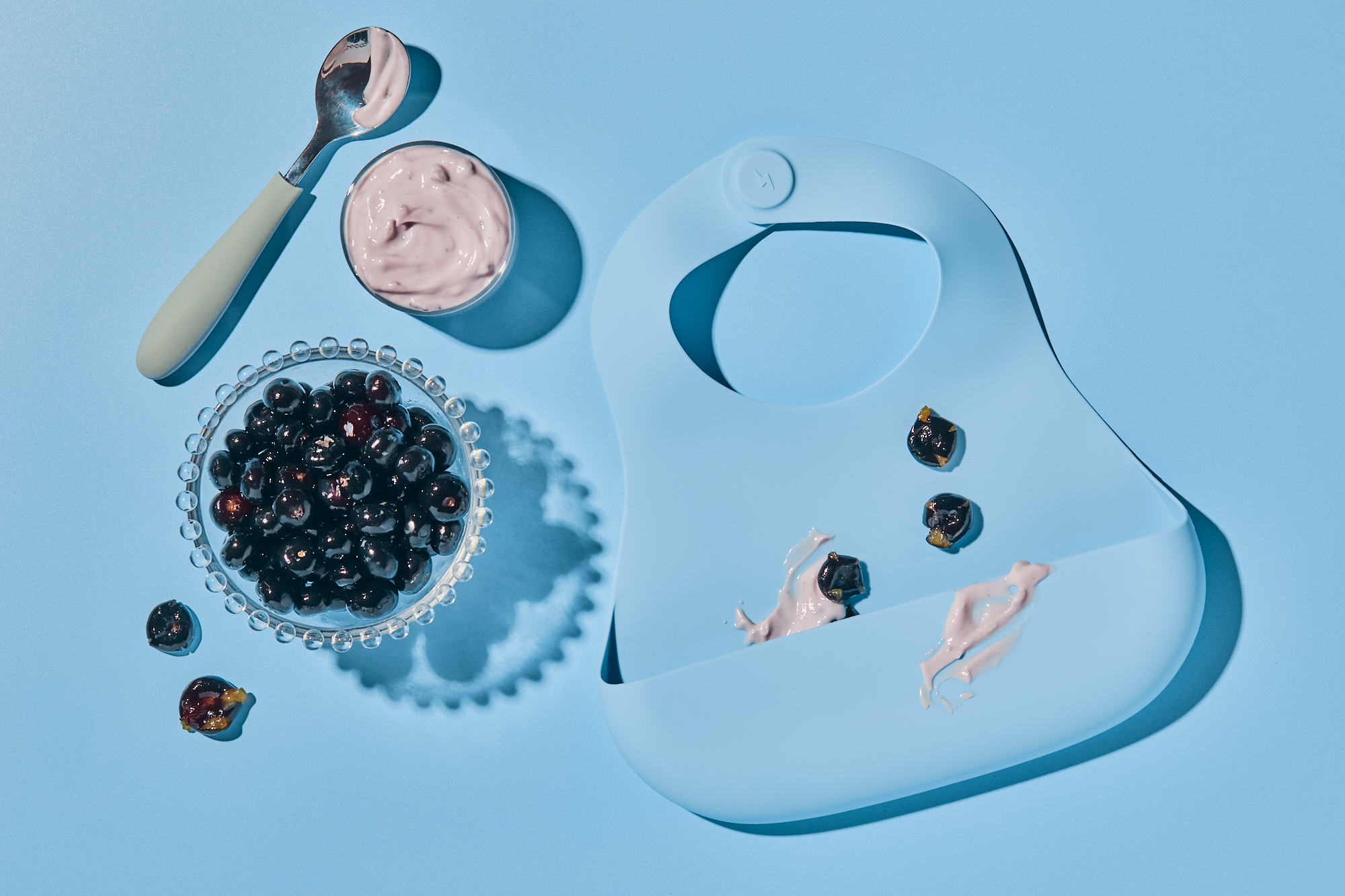 Magnetic Bib - Blueberry Burst + Kiwi Bliss | Babynetic - additional view