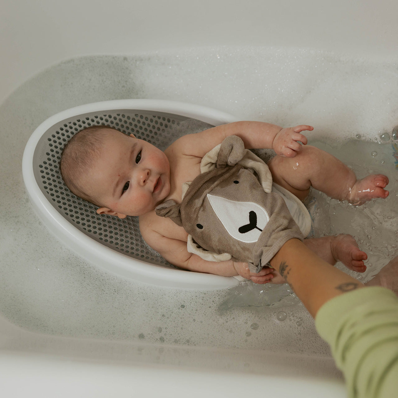 Washcloth Critter Mitt | Parker Baby Co. - additional view