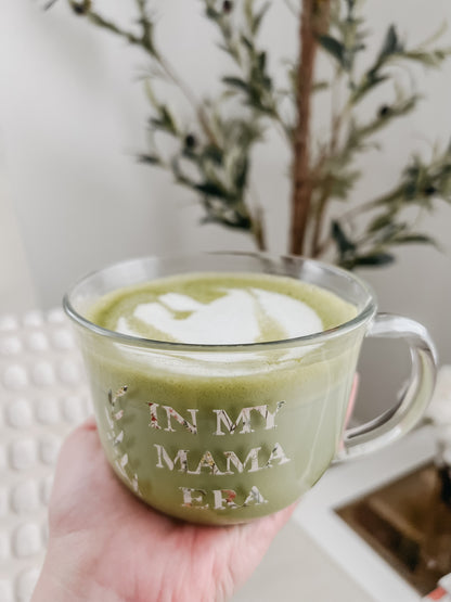 Mama Era Glass Latte Mug