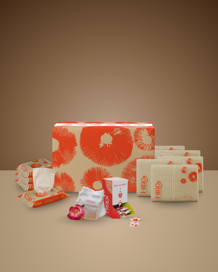 HIRO Diapers One Month Diaper & Wipes Box