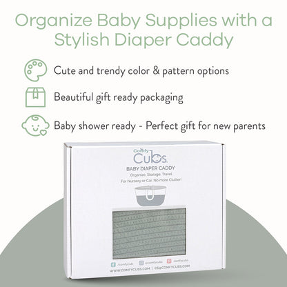 Rope Diaper Caddy - Sage