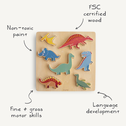 Wooden Dino Puzzle