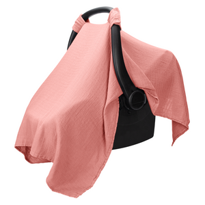 Baby Car Seat Cover in Dusty Rose | Comfy Cubs