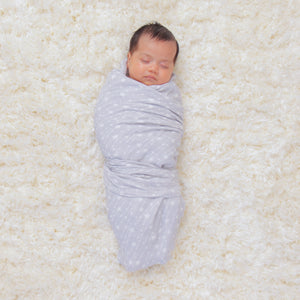 Muslin Swaddle Blankets 47” x 47” in Grey, 4 Pack | Comfy Cubs - additional view