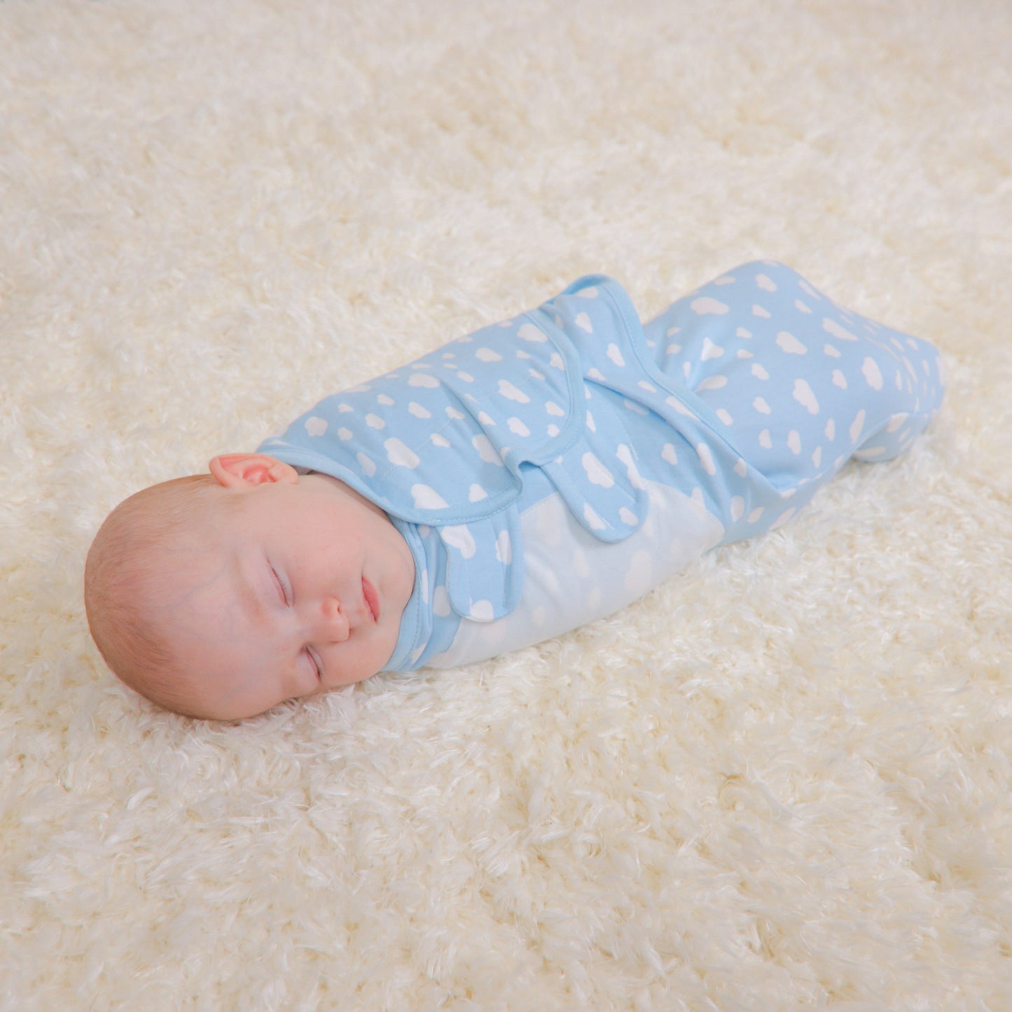 Easy Swaddle Blankets- Blue, Pack of 3