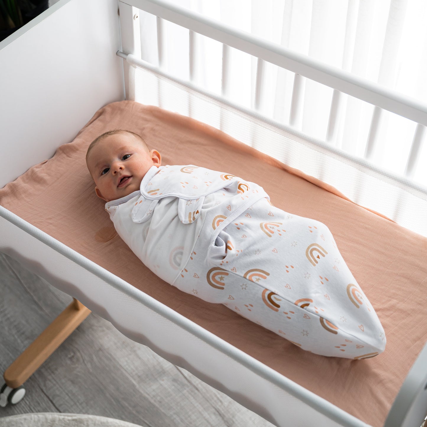 Easy Swaddle Blankets - Rainbow Bohemian, Pack of 3