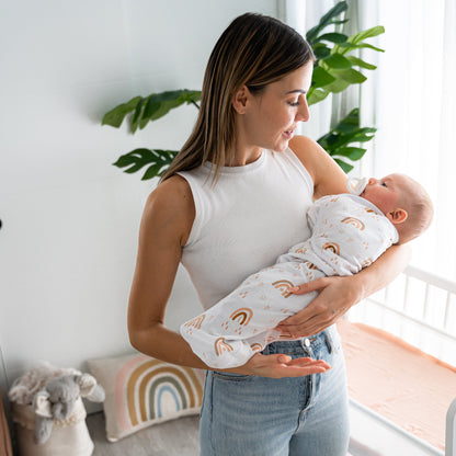 Easy Swaddle Blankets - Rainbow Bohemian, Pack of 3
