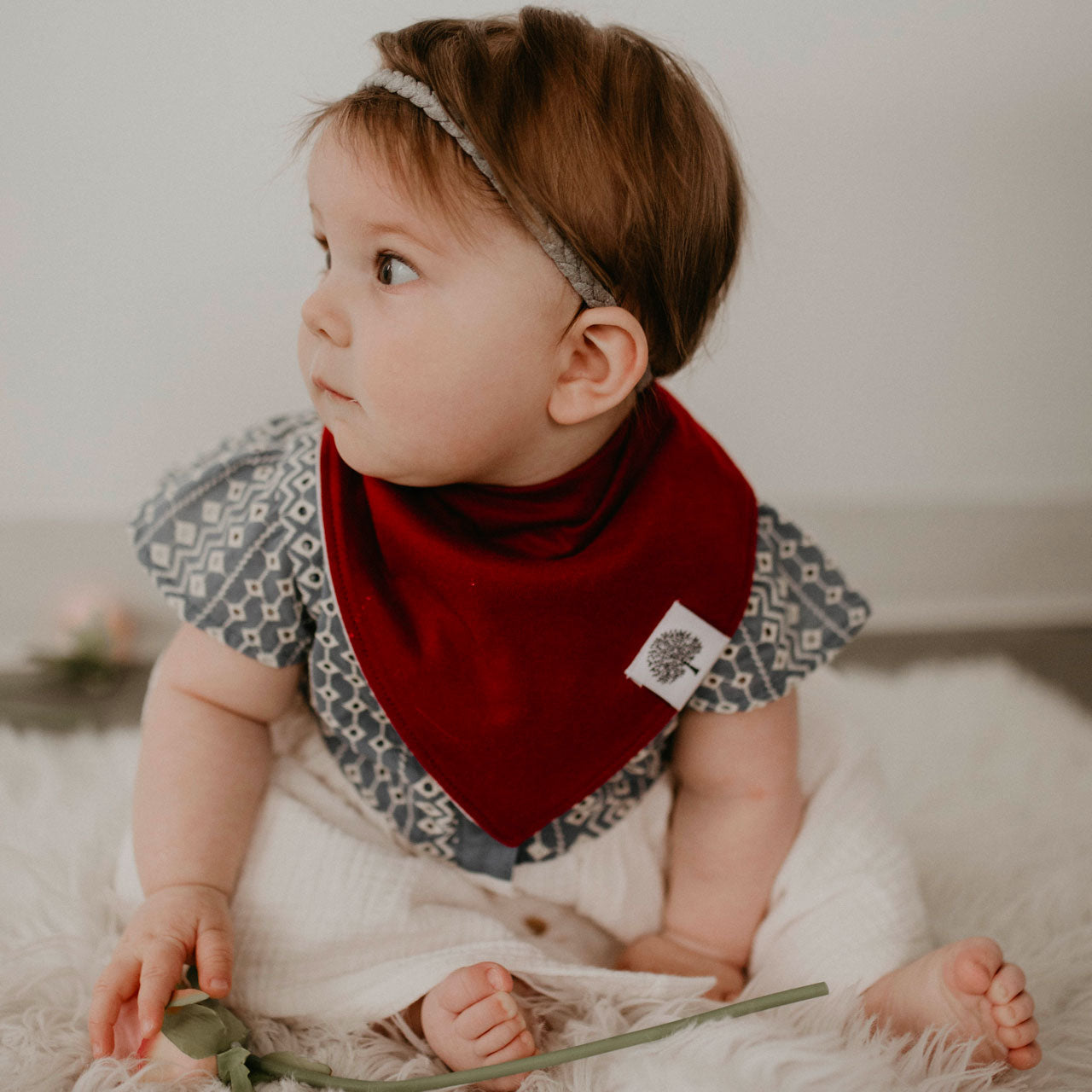 Rose Bandana Bib Set (8 pack)